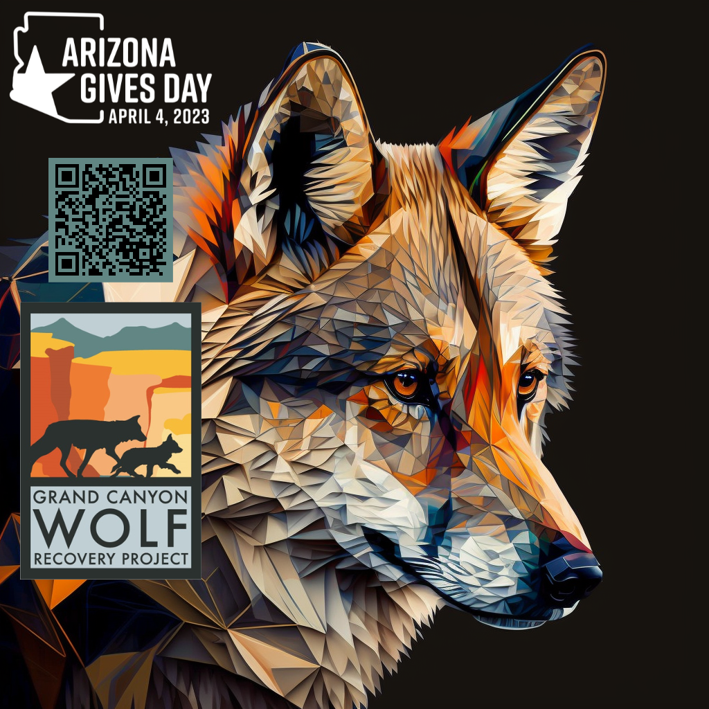 AZ Gives Day 2023 wolf art