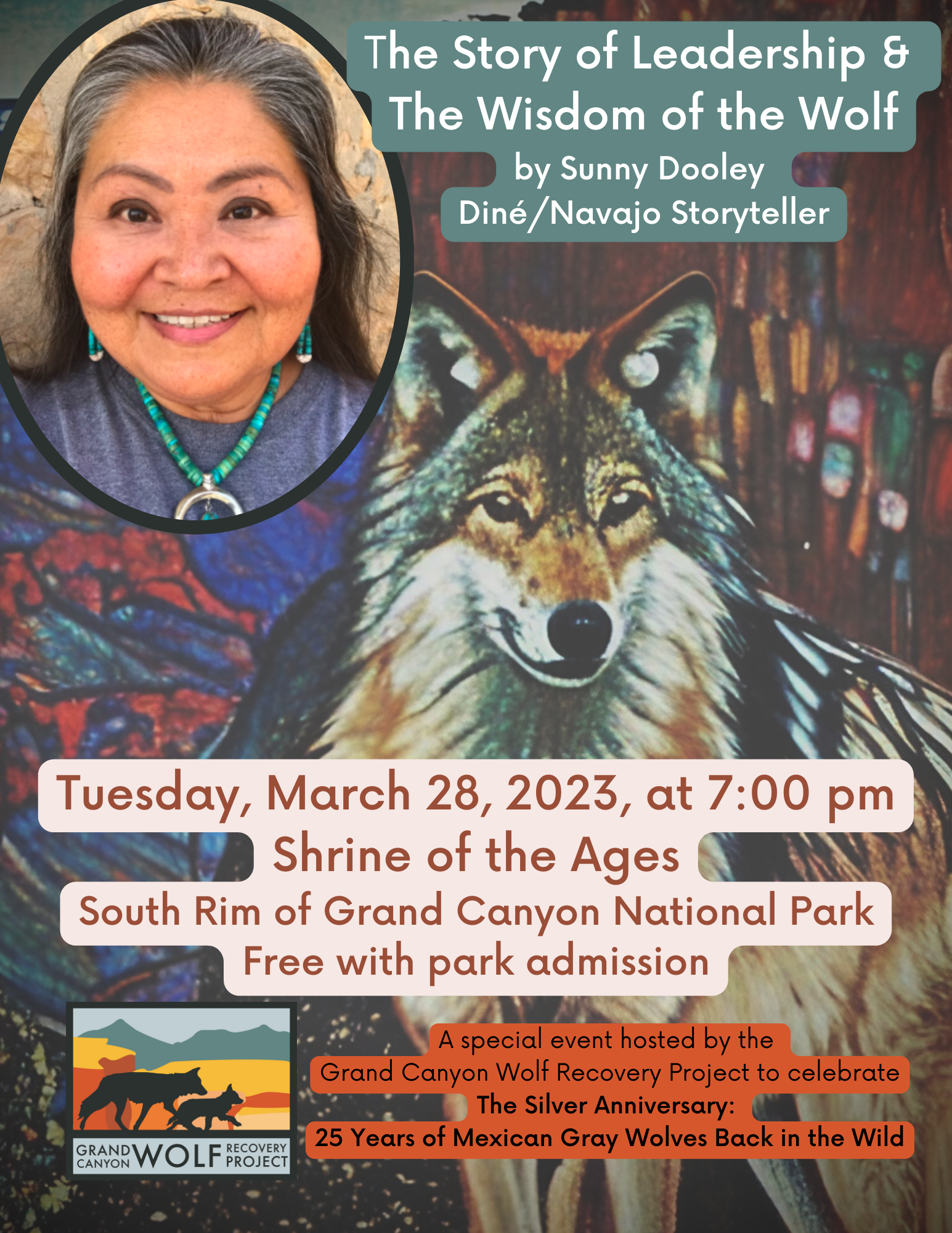 GC Shrine Sunny Dooley event poster 28 March 2023