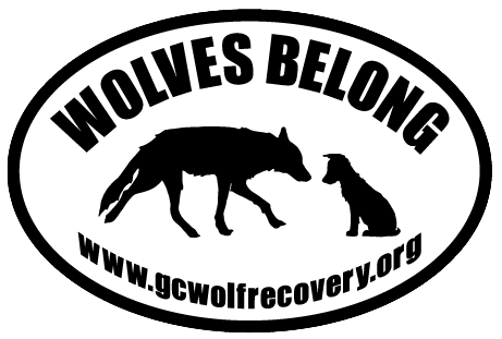 Wolves Belong oval sticker2